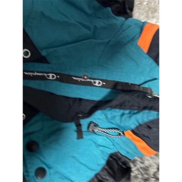 Vintage Champion Miami Dolphins Varsity Jacket Men's XL Teal Full-Zip - Picture 6 of 7